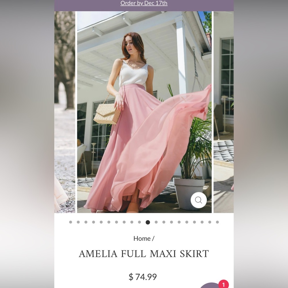 Maxi Skirt Morning Lavender